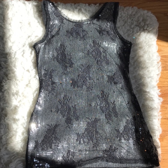 WHBM sequins and lace top - Picture 4 of 6